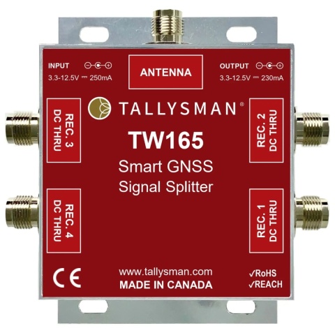 Inteligentny splitter sygnału 1-na-4 ze wzmocnieniem 10 dB (tylko złącza TNC lub N)