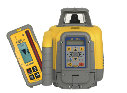 Niwelator laserowy SPECTRA PRECISION GL1425C z odbiornikiem HL760 z Bluetooth i aplikacją