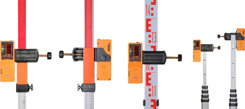 Odbiornik laserowy, detektor FR 55-M Geofennel do laserów krzyżowych czeronych i zielonych