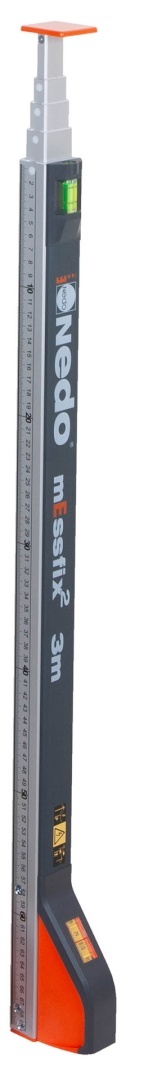 Przymiar teleskopowy NEDO Messfix 2 0,70m-3,00m mm/cm z pokrowcem