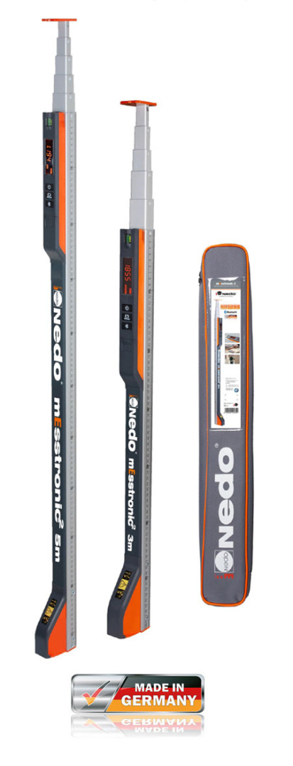 Przymiar teleskopowy NEDO mEsstronic 2 z Bluetooth 1,04 - 5,00m