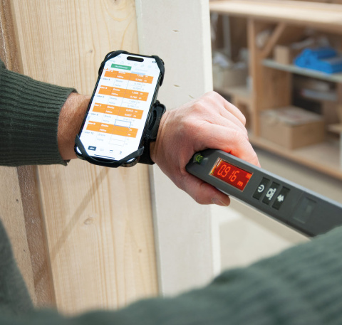 Przymiar teleskopowy NEDO mEsstronic 2 z Bluetooth 1,04 - 5,00m