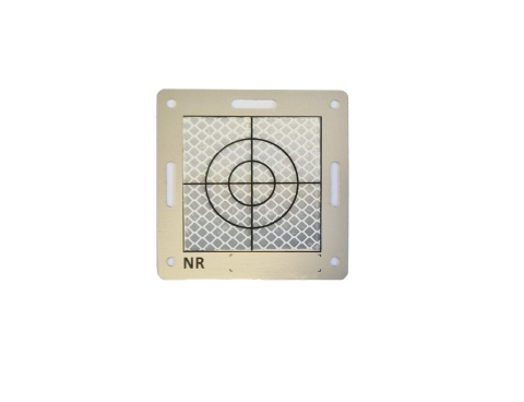 Tarczka pomiarowa, dalmiercza aluminiowa 84x84 mm do folii dalmierczej 60x60 mm