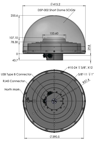 VCS6000XF - Inteligentna antena Calian wielo konstelacyjna GNSS VeraChoke o wysokiej precyzji z wbudowanym odbiornikiem