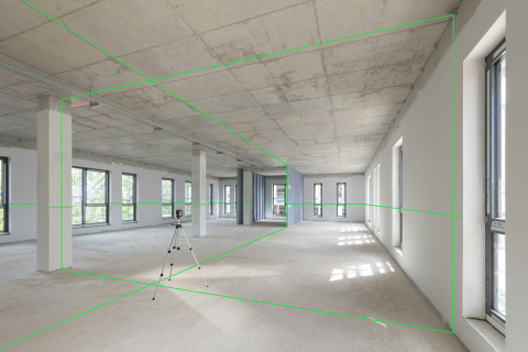 Zielony laser krzyżowy płaszczyznowy Geofennel 3x360 FLG 6X green