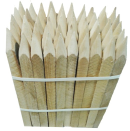 Paliki drewniane-bukowe 50szt. 40 cm