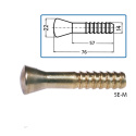 Reper ścienny 5E-MS 76 x 22 mm mosiężny