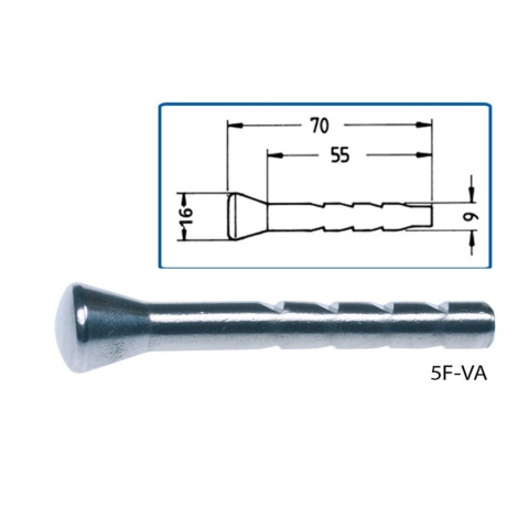 Reper ścienny 5F-VA 70 x 16 mm stal nierdzewna