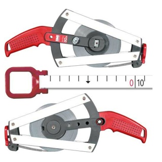 Ruletka BMI WEISSLACK ERGOLINE 50m z ROZBIEGÓWKĄ 'mm'