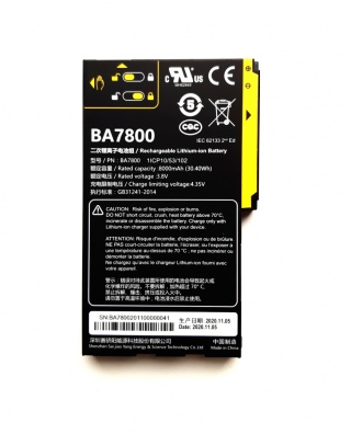 Bateria do Trimble TDC600 model BA7800S